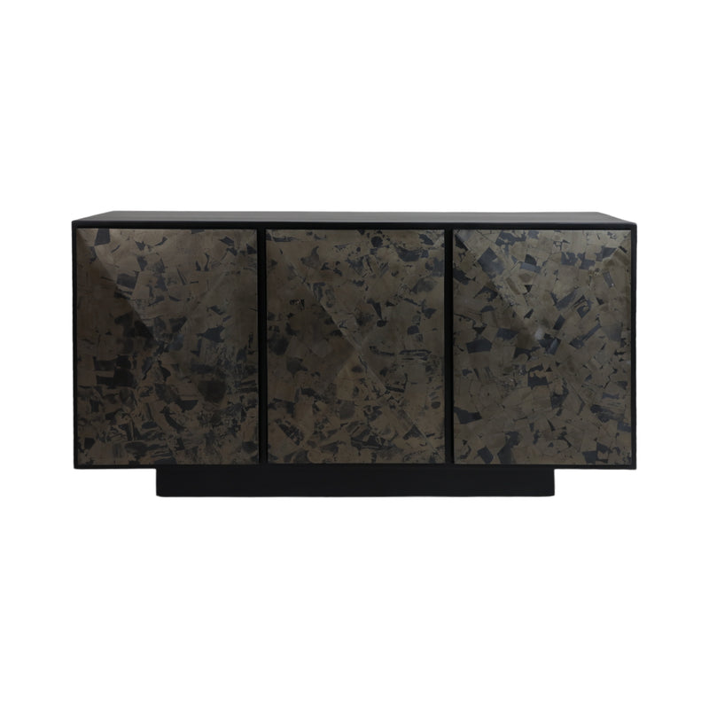 57livio Pyrite Semi-precious Stone&wood Sideboard