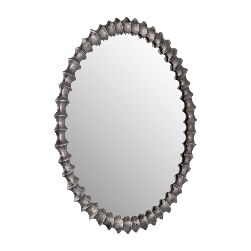 METAL,29,RING TEXTURE MIRROR,BRUSHED NICKEL