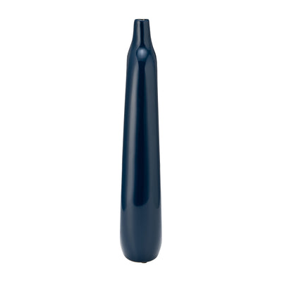 CER, 14H OPEN CUT-OUT VASE, BLUE