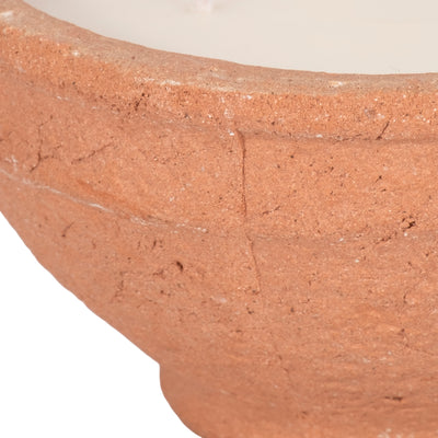 8 16 Oz Tobacco Bowl Candle, Terracotta