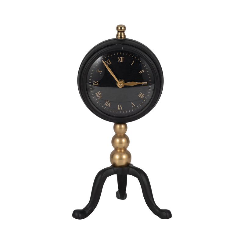 10 Addison Gold And Black Desk Clock