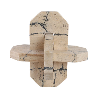 9 Gorda Large Crackle Travertine Knot