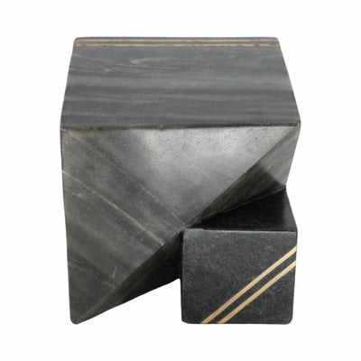 6 Waipo Gray Marble Cube