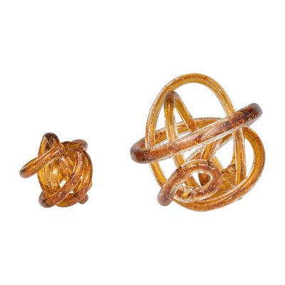 GLASS, 6 KNOT AMBER