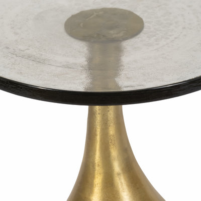 Metal, 24 Navis Accent Table, Pewter