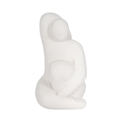 8 Raised Arm Posing Figure, White