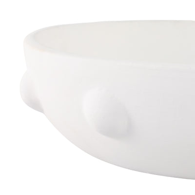 13 Clay Beaded Bowl, White