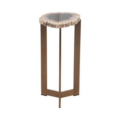 Petrified Wood, 21 Accent Table, Multi