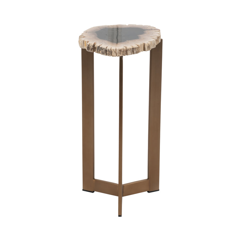 Petrified Wood, 21 Accent Table, Multi