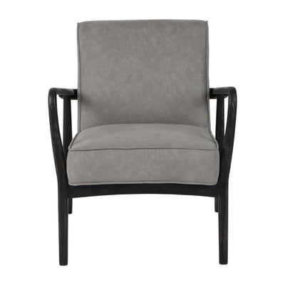 33 Avalon Wood Accent Chair, Gray