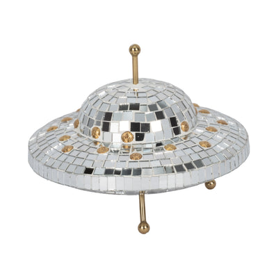 8 Mosaic Disco Spaceship, Silver