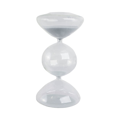 10x5 Glass 60min Large Bubble Sandtimer, Clear