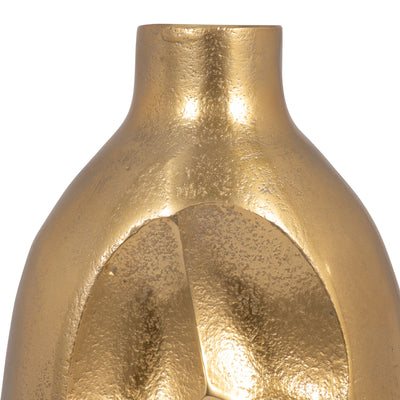 METAL, 19 CUT-OUT VASE, GOLD