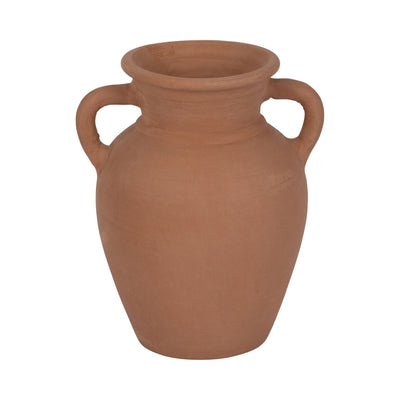 TERRACOTTA, 9 VASE WITH HANDLES, NATURAL