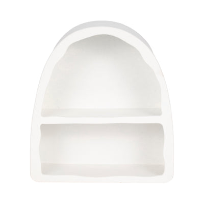 17 Curved 2-shelf Wall Storage, White