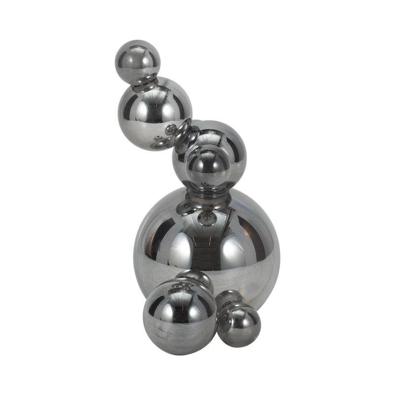 8 ATLAS SILVER CRYSTAL BUBBLE STATUARY