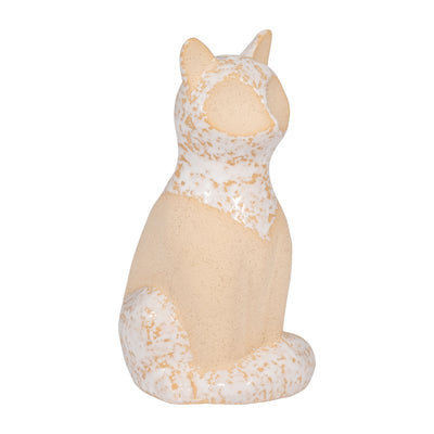 Cer, 8 Sitting Fox Vase, Ivory