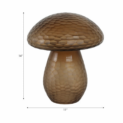 14 Limoge Large Glass Mushroom