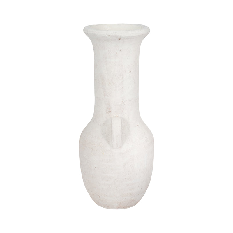 19 Terracotta Nomad Vase Rough Finish, White