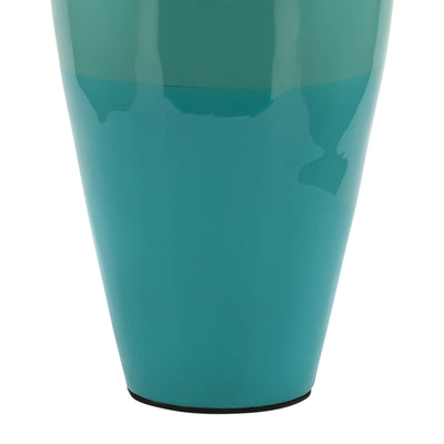 METAL 12 POSY VASE, GREEN