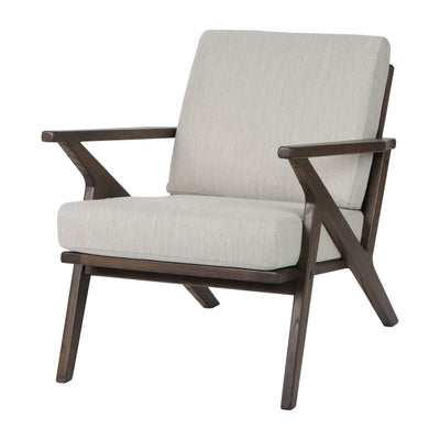 32 Cressida Wood Accent Chair, Ivory