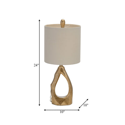 Resin 24 Organic Table Lamp, Gold