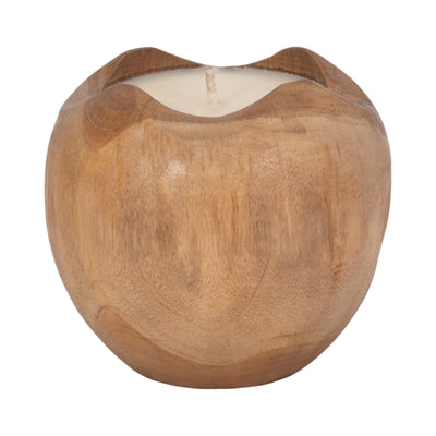 Teak, 8 Round Candle, Natural