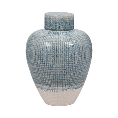 11 KASHION SMALL BLUE LIDDED JAR