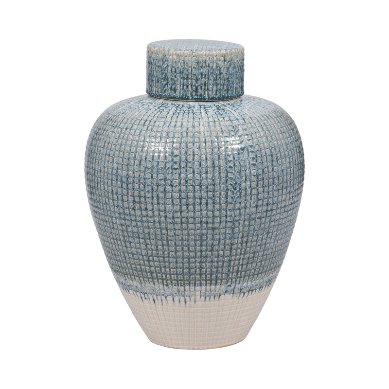 11 KASHION SMALL BLUE LIDDED JAR