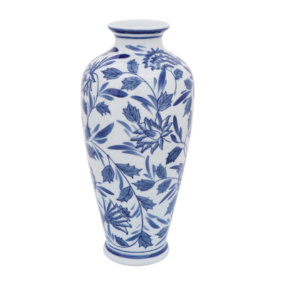 CER, 13H CHINOISERIE VASE, BLUE/WHITE