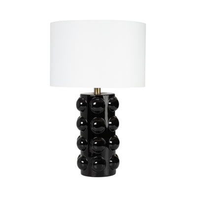 Ceramic 22 Bubble Table Lamp, Black