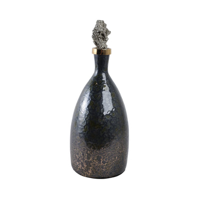 15 Arielle Small Pyrite Stone And Glass Bottle