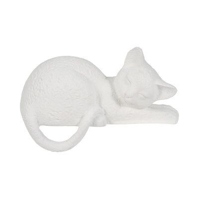 7 Sleeping Kitty, White