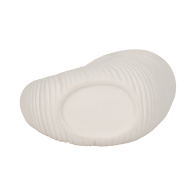 10 Nautilus Shell Planter, White