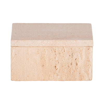 6 Travertine Box, Tan