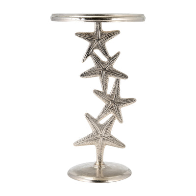 METAL, 14D/25H, SILVER STARFISH SIDE TABLE, KD