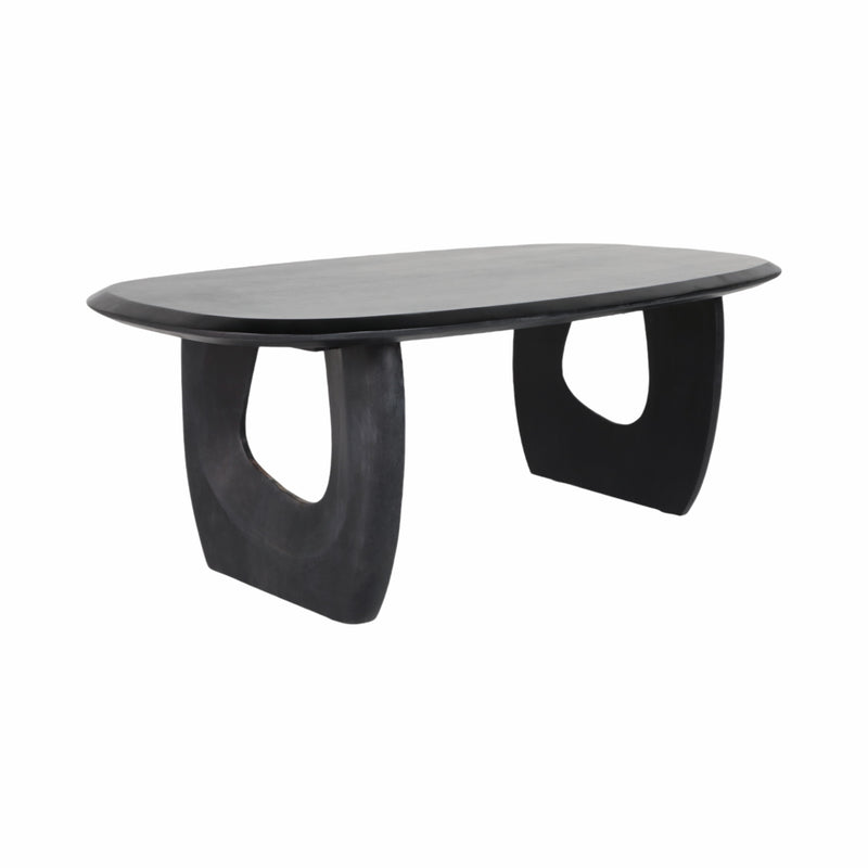 Wood, 51 Modern Mid-century Coffee Table, Blk, Kd