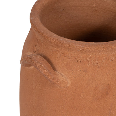 8 Traditional Handle Vase, Terracotta