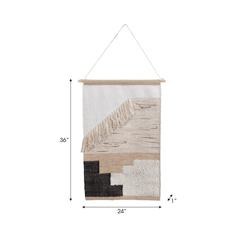 36 DIAGONAL FRINGE WALL HANGING