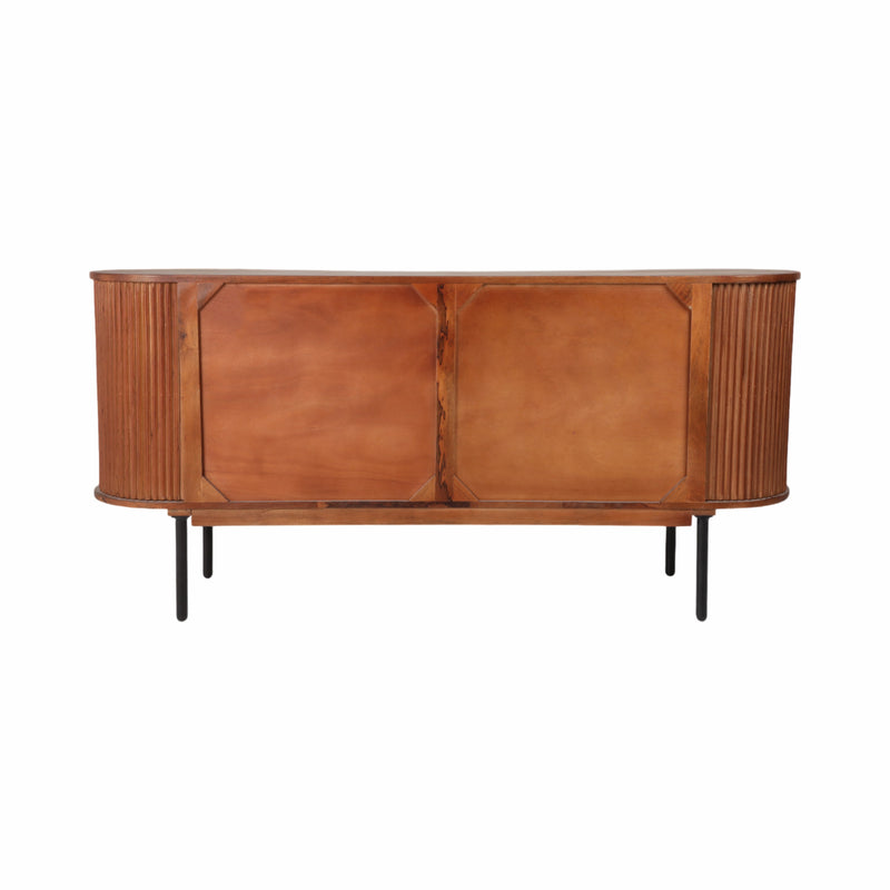 63 Rounded Ridges Sideboard, Brown