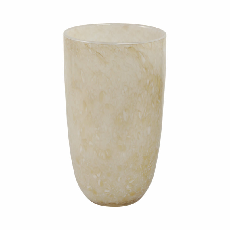 12 Durban Large Cream Glass Vase