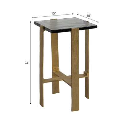 22 Kelpine Short Gold Accent Table