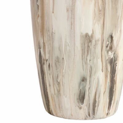 31 Curved Glass Vase Neutral Drip Finish, Multi