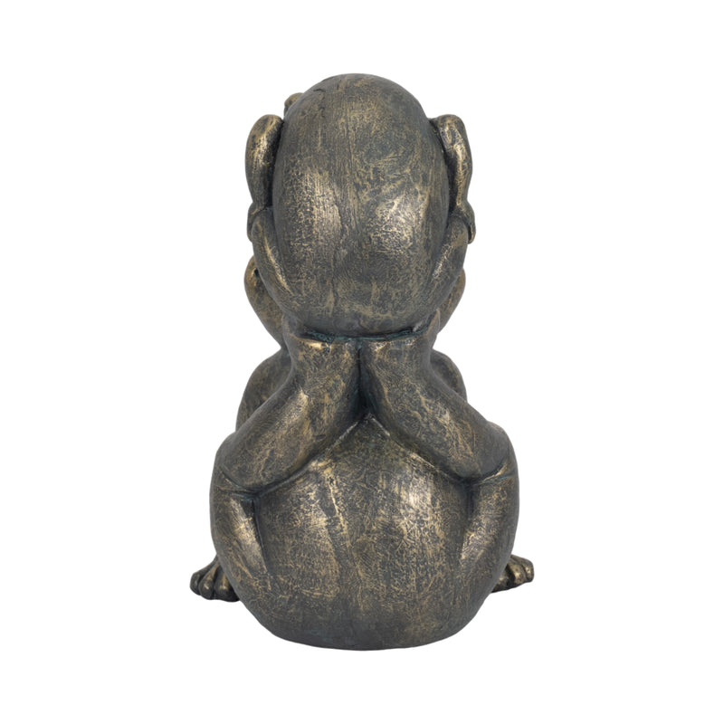 14 Frog Parent And Child Playing, Bronze