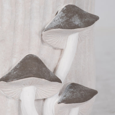 6 Mushroom Applique Planter, Grey