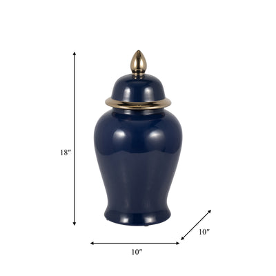 CER, 18 TEMPLE JAR, NAVY/GOLD