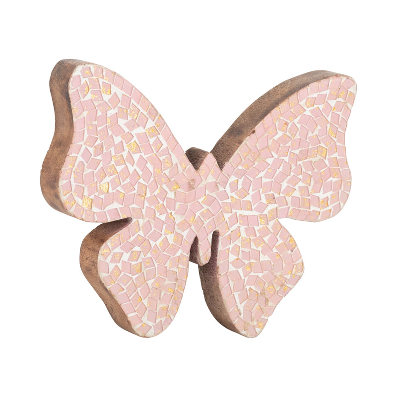 8 MOSAIC BUTTERFLY, BLUSH