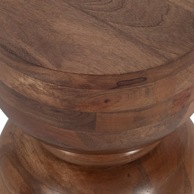 18 POLISHED MANGO WOOD ACCENT TABLE