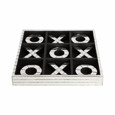 12 Disco Mosaic X&o Game, Silver