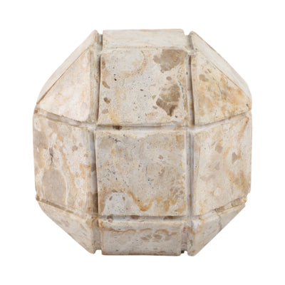 5 Pompano Medium Beige Marble Sphere